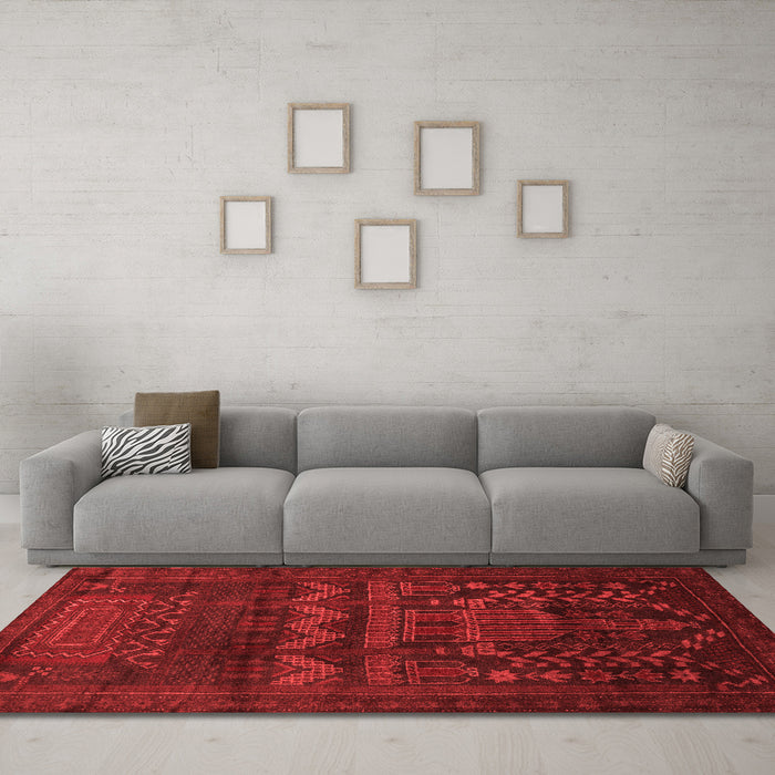 Traditional Red Washable Rugs