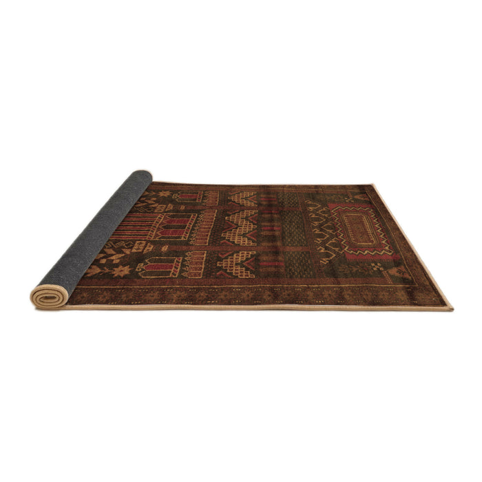 Sideview of Persian Brown Traditional Rug, tr2381brn