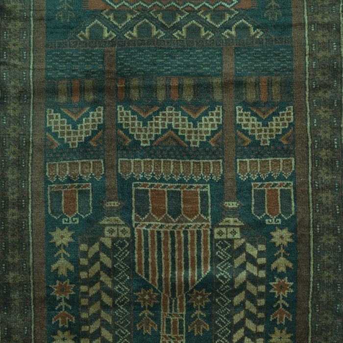Persian Turquoise Traditional Rug, tr2381turq