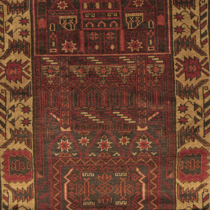 Machine Washable Persian Brown Traditional Rug, wshtr2382brn