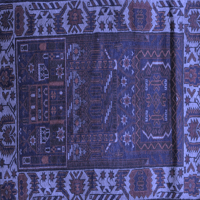 Square Persian Blue Traditional Rug, tr2382blu