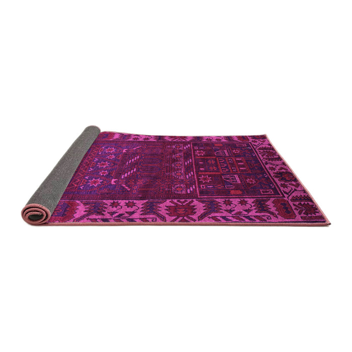 Sideview of Persian Pink Traditional Rug, tr2382pnk