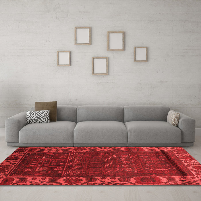 Traditional Red Washable Rugs
