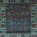 Square Persian Light Blue Traditional Rug, tr2382lblu