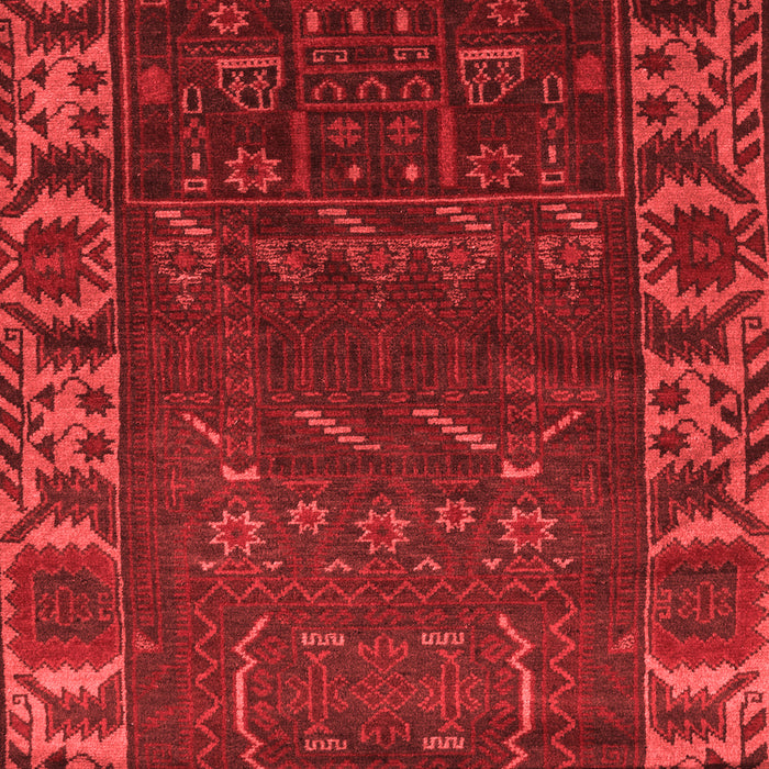 Machine Washable Persian Red Traditional Rug, wshtr2382red