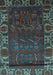 Machine Washable Persian Light Blue Traditional Rug, wshtr2382lblu