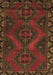 Machine Washable Persian Brown Traditional Rug, wshtr2383brn