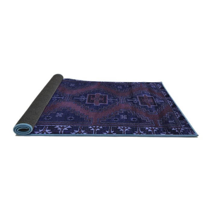 Sideview of Persian Blue Traditional Rug, tr2383blu