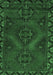 Machine Washable Persian Emerald Green Traditional Area Rugs, wshtr2383emgrn