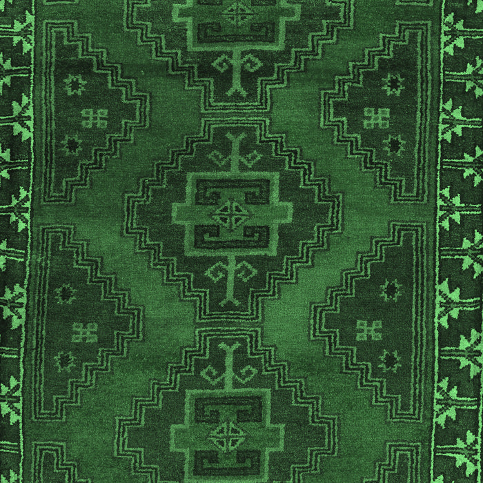 Machine Washable Persian Emerald Green Traditional Area Rugs, wshtr2383emgrn