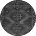 Square Persian Gray Traditional Rug, tr2383gry