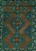 Machine Washable Persian Turquoise Traditional Area Rugs, wshtr2383turq