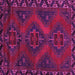 Square Machine Washable Persian Pink Traditional Rug, wshtr2383pnk