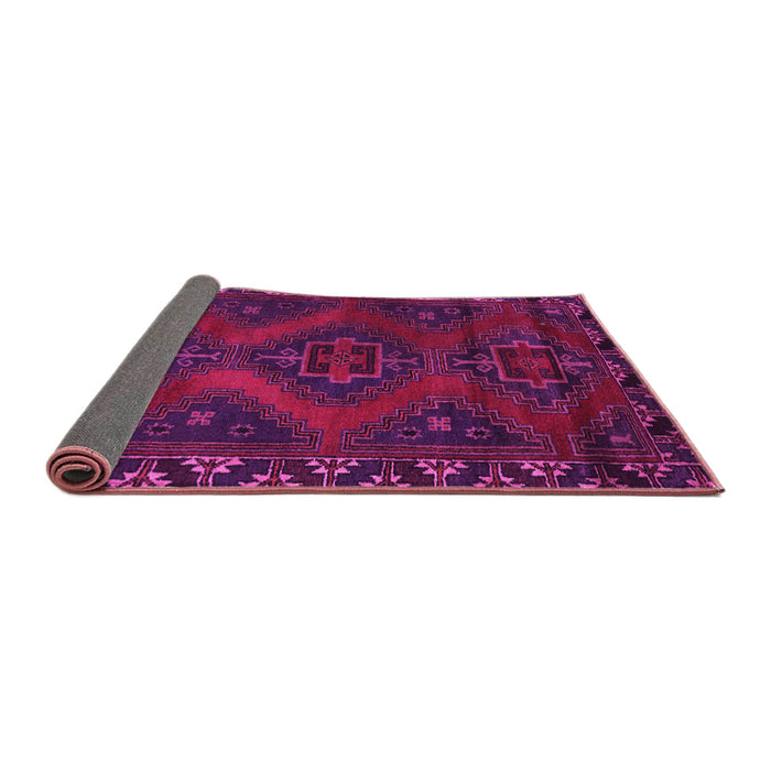 Sideview of Persian Pink Traditional Rug, tr2383pnk