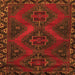Serging Thickness of Persian Orange Traditional Rug, tr2383org