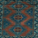 Square Persian Light Blue Traditional Rug, tr2383lblu