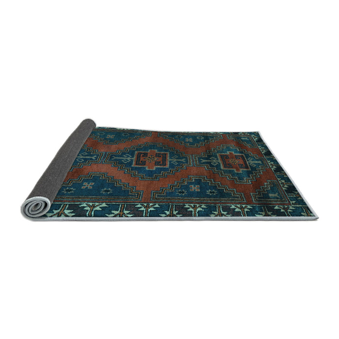 Sideview of Persian Light Blue Traditional Rug, tr2383lblu
