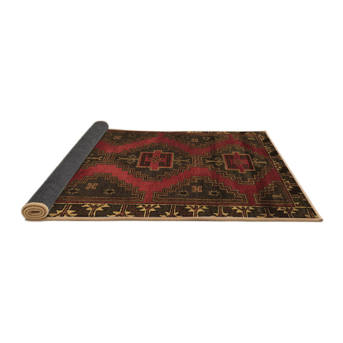 Sideview of Persian Brown Traditional Rug, tr2383brn