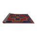 Sideview of Traditional Saffron Red Persian Rug, tr2384