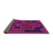 Sideview of Persian Pink Traditional Rug, tr2384pnk