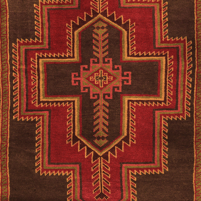 Serging Thickness of Machine Washable Persian Orange Traditional Area Rugs, wshtr2384org