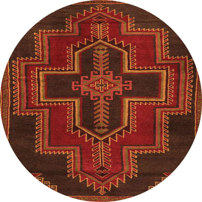 Machine Washable Persian Orange Traditional Area Rugs, wshtr2384org