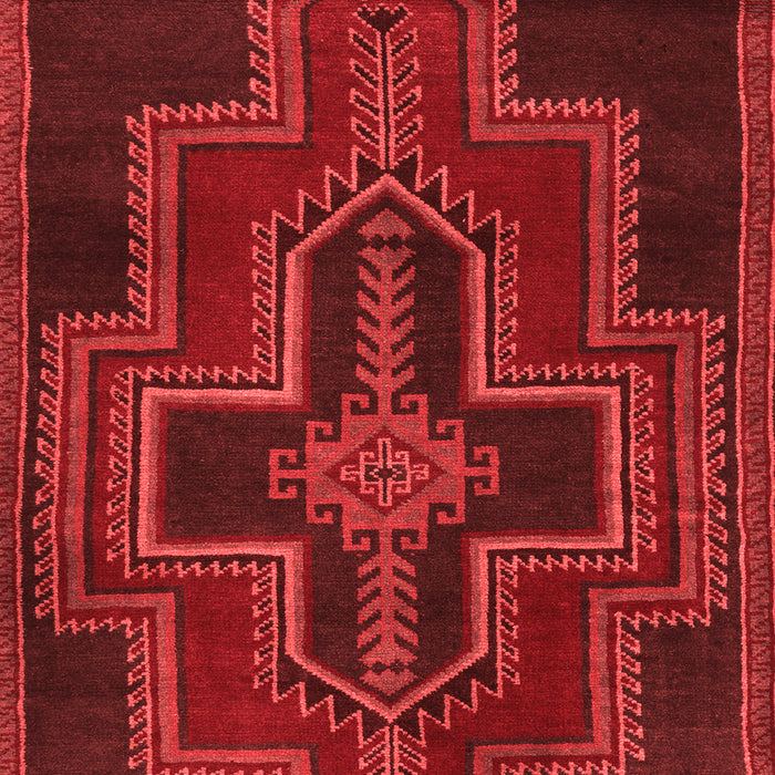 Machine Washable Persian Red Traditional Rug, wshtr2384red