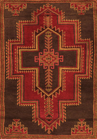 Persian Orange Traditional Rug, tr2384org