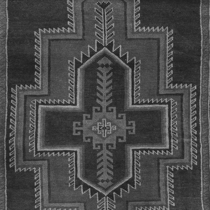 Serging Thickness of Machine Washable Persian Gray Traditional Rug, wshtr2384gry