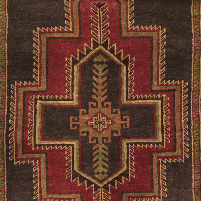 Machine Washable Persian Brown Traditional Rug, wshtr2384brn