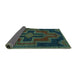 Sideview of Persian Turquoise Traditional Rug, tr2384turq