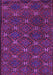 Machine Washable Southwestern Purple Country Area Rugs, wshtr2385pur