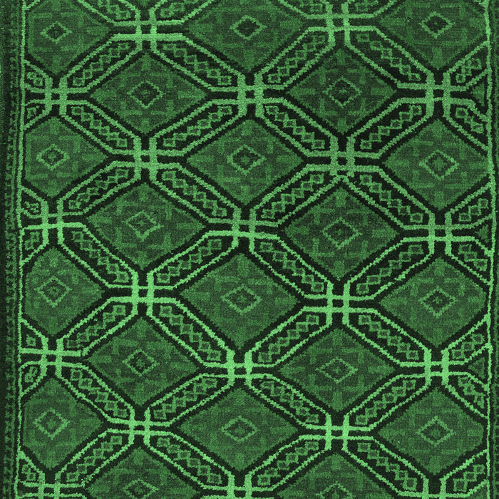 Machine Washable Southwestern Emerald Green Country Area Rugs, wshtr2385emgrn