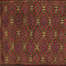 Square Southwestern Brown Country Rug, tr2385brn