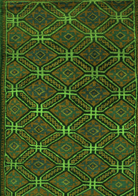 Southwestern Green Country Rug, tr2385grn