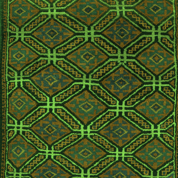 Southwestern Green Country Rug, tr2385grn