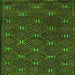 Serging Thickness of Southwestern Green Country Rug, tr2385grn