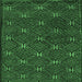 Square Machine Washable Southwestern Emerald Green Country Area Rugs, wshtr2385emgrn