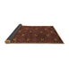 Sideview of Southwestern Brown Country Rug, tr2385brn