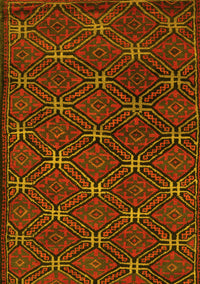 Southwestern Yellow Country Rug, tr2385yw