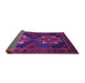 Sideview of Persian Purple Traditional Rug, tr2386pur