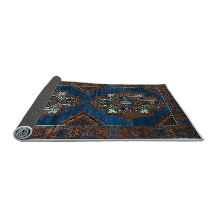 Sideview of Persian Light Blue Traditional Rug, tr2386lblu