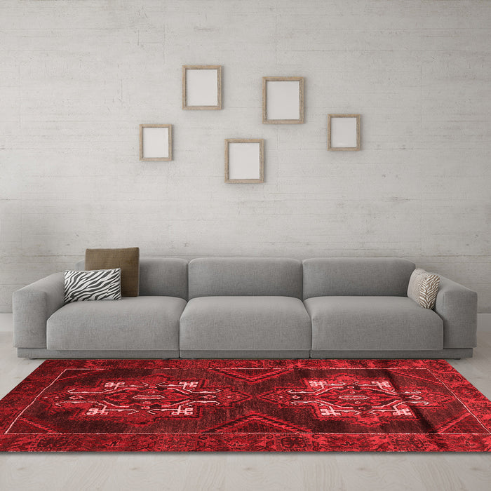 Traditional Red Washable Rugs