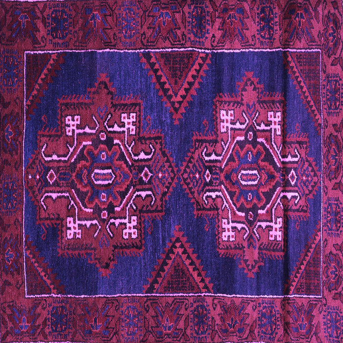 Square Persian Purple Traditional Rug, tr2386pur