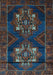 Machine Washable Persian Light Blue Traditional Rug, wshtr2386lblu