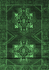 Persian Emerald Green Traditional Rug, tr2386emgrn