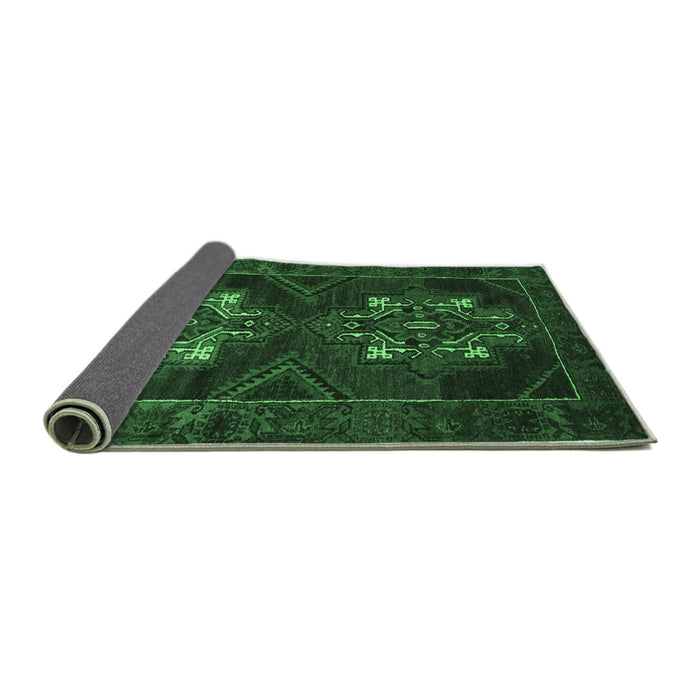 Sideview of Persian Emerald Green Traditional Rug, tr2386emgrn
