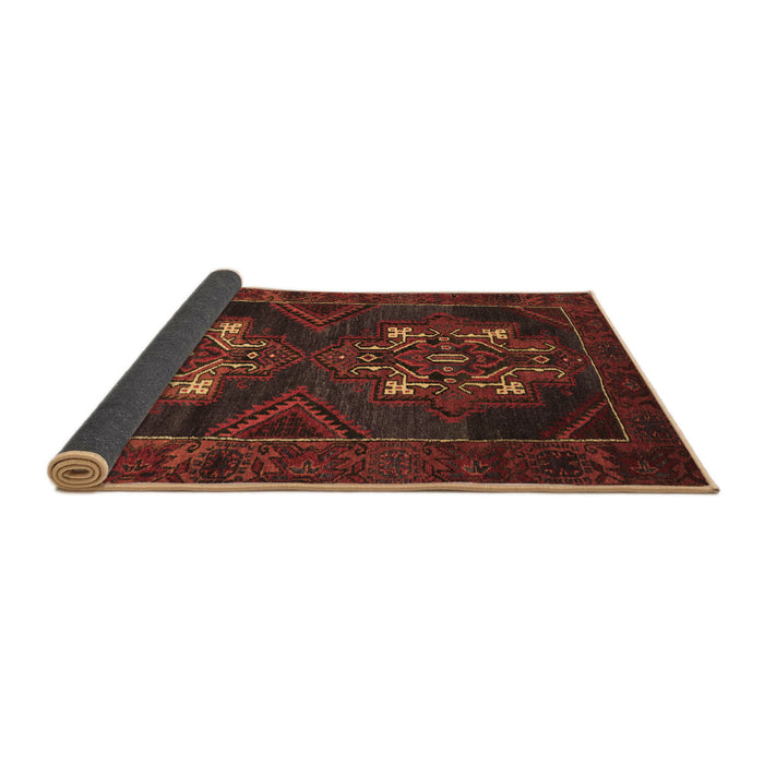 Sideview of Persian Brown Traditional Rug, tr2386brn