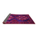 Sideview of Persian Pink Traditional Rug, tr2386pnk