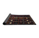 Sideview of Traditional Dark Scarlet Red Southwestern Rug, tr2387